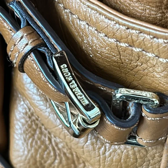 MICHAEL KORS- brown  Leather GANSEVOORT hand/shoulder Bag- SFH- see pics - Picture 5 of 12